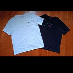 Tommy Hilfiger Men's Short Sleeve Tees - Black and White